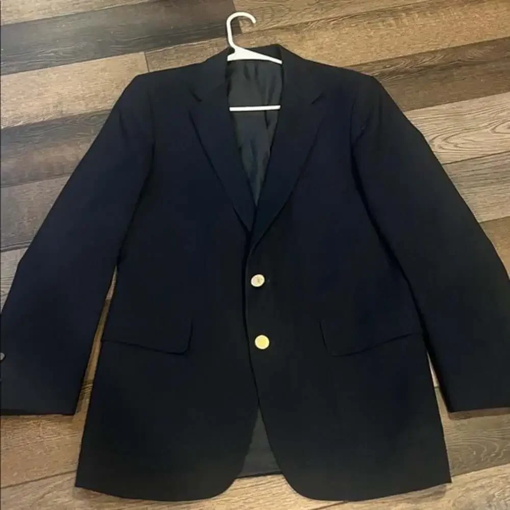 Men's Levi's Men's Wear Action Navy Blue Suit Coat Jacket - 40R